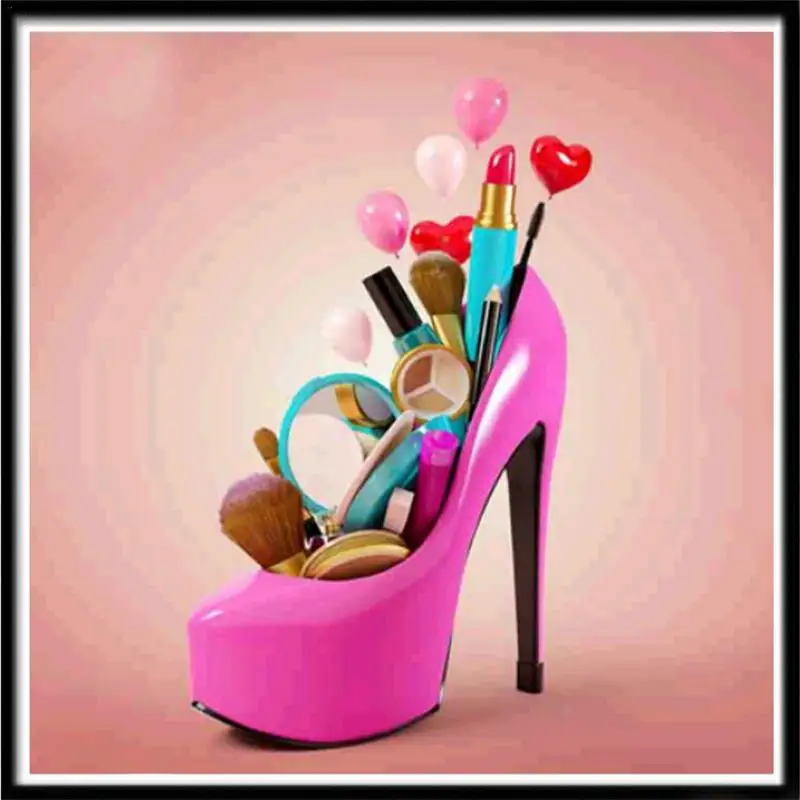 

DIY 5D High Heels Diamond Painting Embroidery Cross Stitch Kit Home Wall Decoration Craft Magic Rhinestone Without Frame