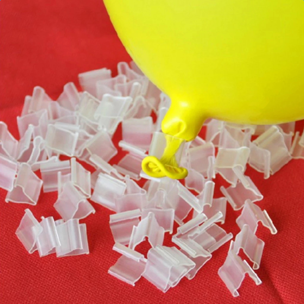 50 Attaches Rapides Pour Ballons - 1,2 M De Corde - Pour Décoration Mariage, Anniversaire, Fêtes