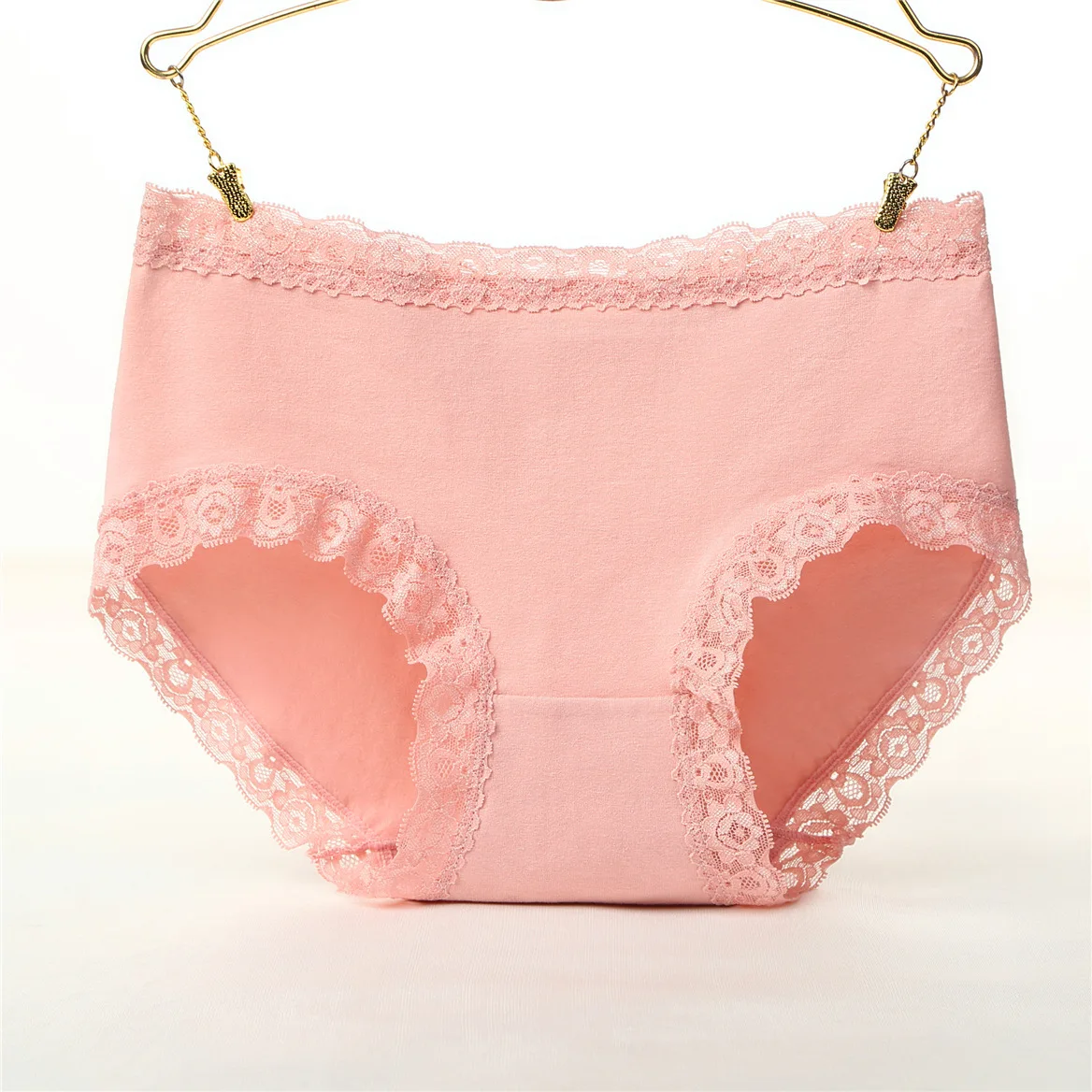 

3 Pcs/pack Pure Cotton Underpants Lace Girl Sexy Briefs New Underwear Women Plus Size Mid-Rise M L XL XXL Safety