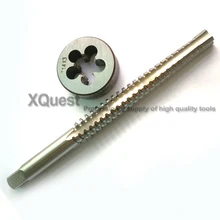 2PCS Metric Trapezoidal thread tap and Die set Tr8 Tr10 Tr12 Tr14 Tr16 Tr18 Tr20 Left hand taps Right Round dies T8 T10 T12 T14
