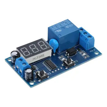 

DC 12V Cycle Delay Timer Switch Adjustable Time Relay Module Board Infinite Loop with LED Display