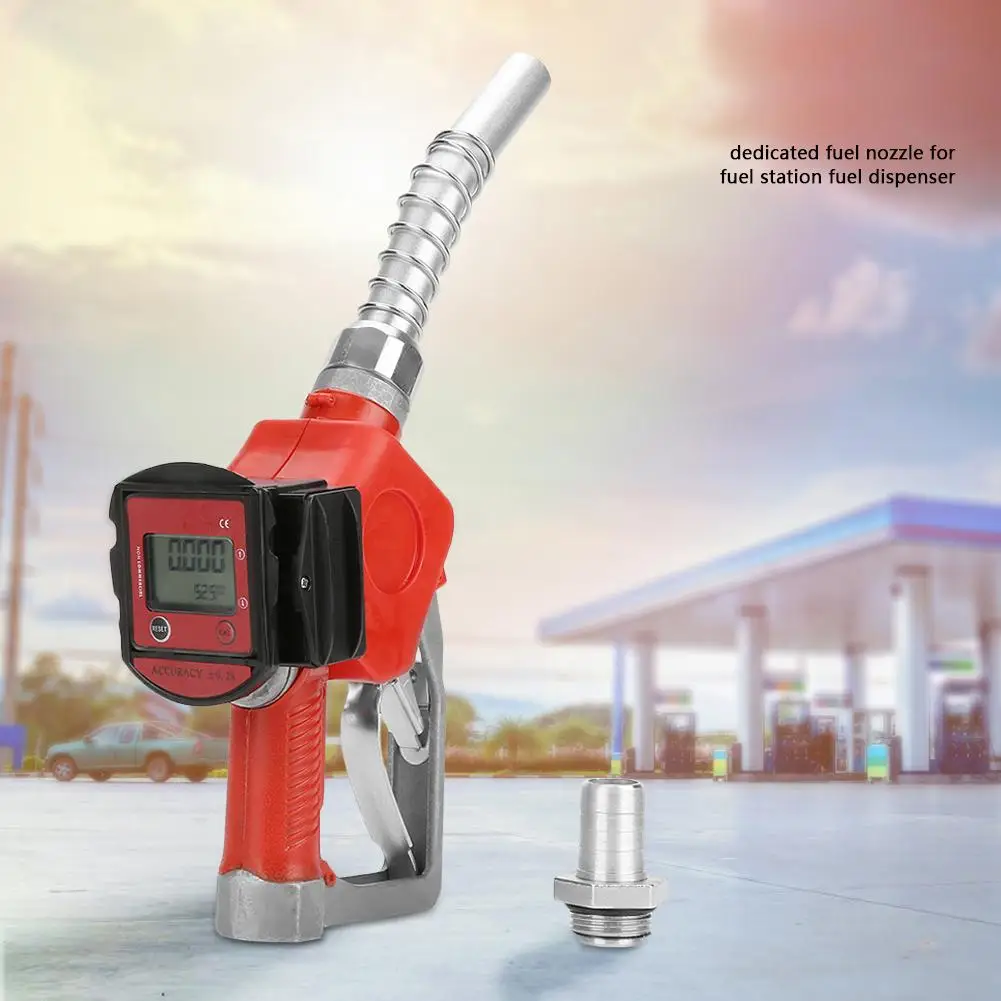 

Digital Fuel Oil Diesel Injector Kerosene Gasoline Nozzle Gun Fueling Nozzle Adaptor Fuel Tester Rail Adaptor with Flow Meter