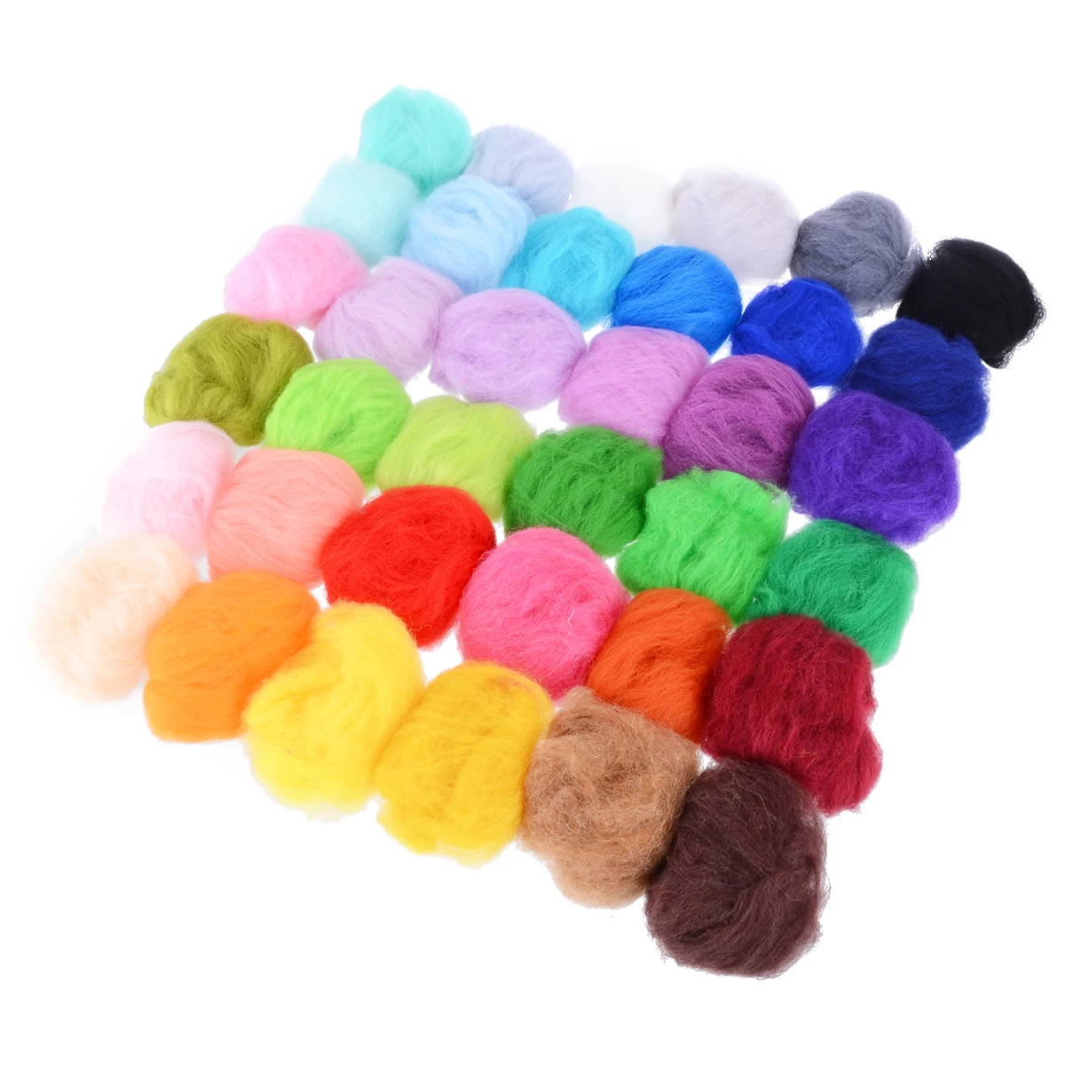

Multicolor Felting Wool Fiber Material 36 Color 3g Wool Fiber Felt Roving DIY Kit For Weaving Needlework Spinning Craft Kits