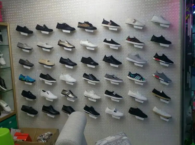 Обуви стенд повседневные кроссовки спортивная обувь на стене держатель Полка детская полка для обуви магазин реквизит