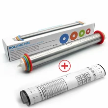 Регулируемая нержавеющая сталь Скалки с 4 шт. съемные кольца тесто Кондитерские инструменты набор кухня дома формы для выпечки экологичный