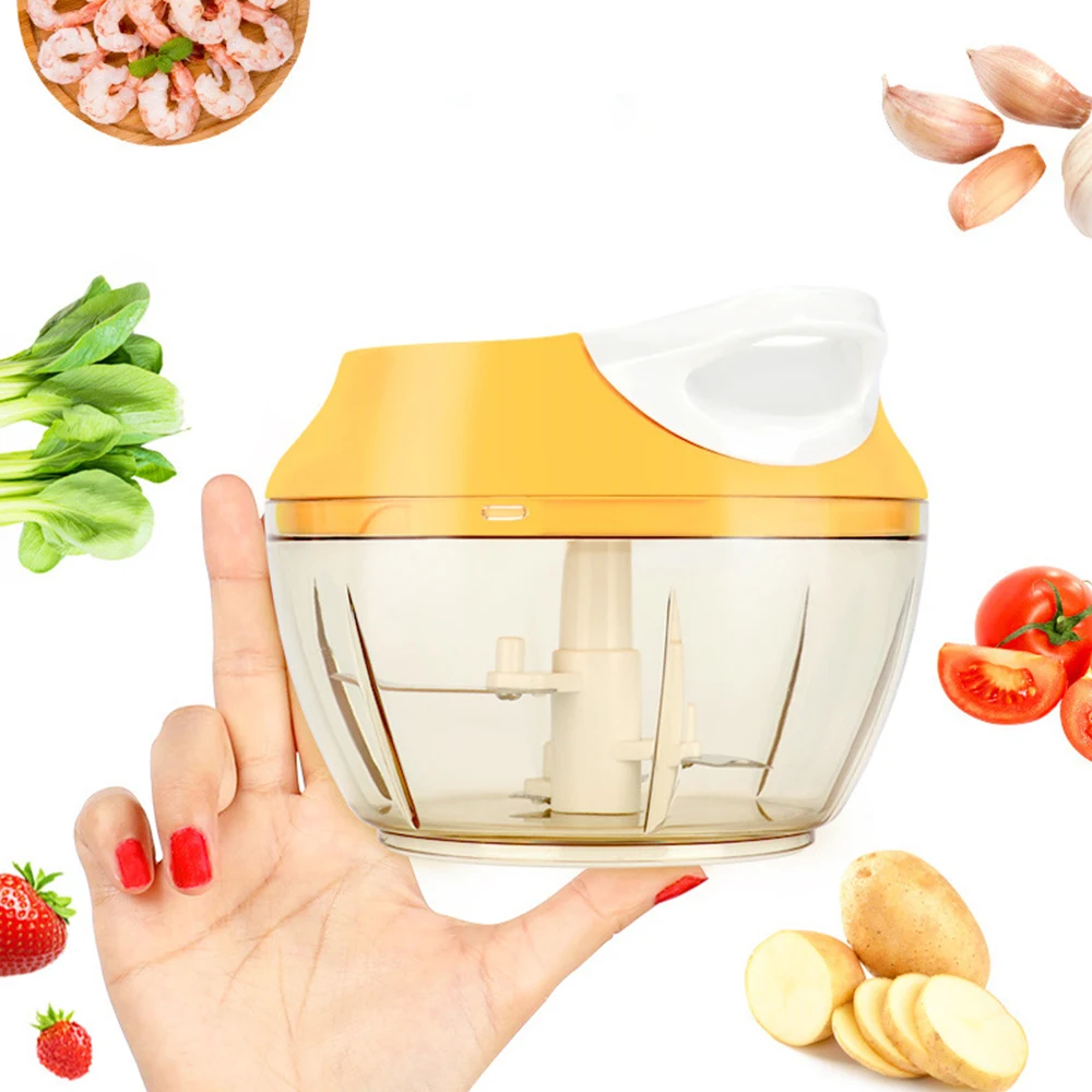 Pull String Chopper Ручной Кухонный комбайн для фруктов овощей 550 мл овощерезка быстрый