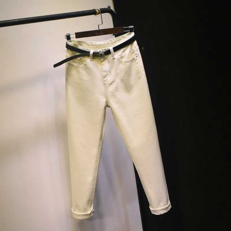 

2019 Autumn Summer Jeans Boyfriends Trousers Denim Pants Vintage Hih Waist Jeans Loose Haren Jeans For Women Girl