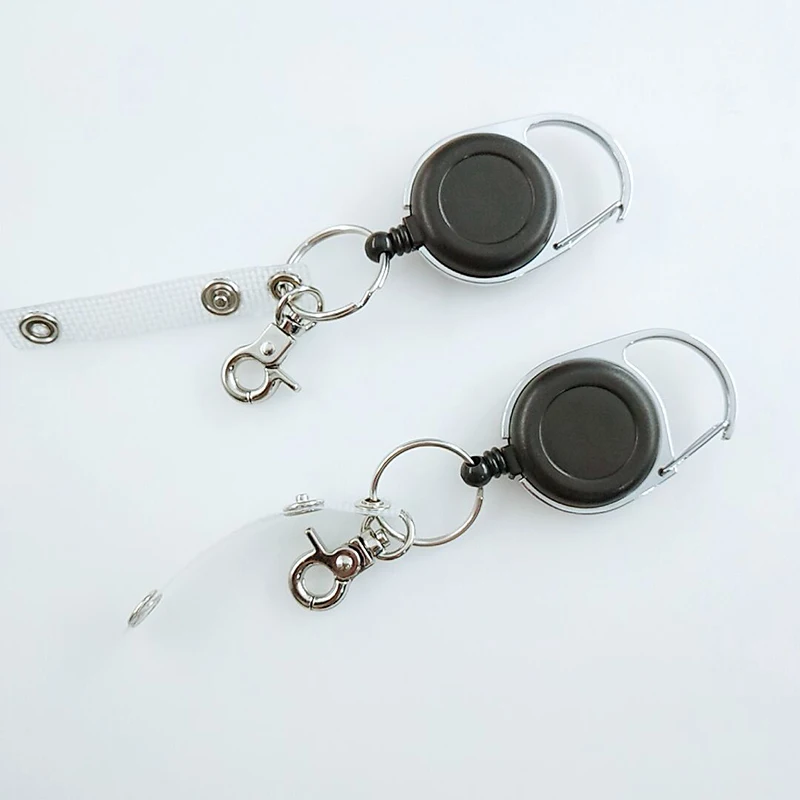 Hot Multifunctional Retractable Pull Key Ring Chain Reel ID Lanyard