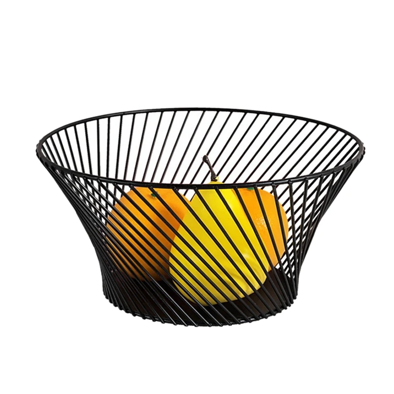 

Nordic Modern Minimalist Iron Art Fruit Basket Bowl Living Room Snack Plate Storage Basket Organizer