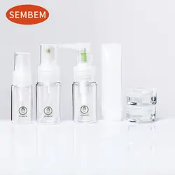 SEMBEM бутылка для многоразового использования набор 7 шт./3 шт. Портативный Путешествия экологически чистые распылитель Крем Jar шпатель набор