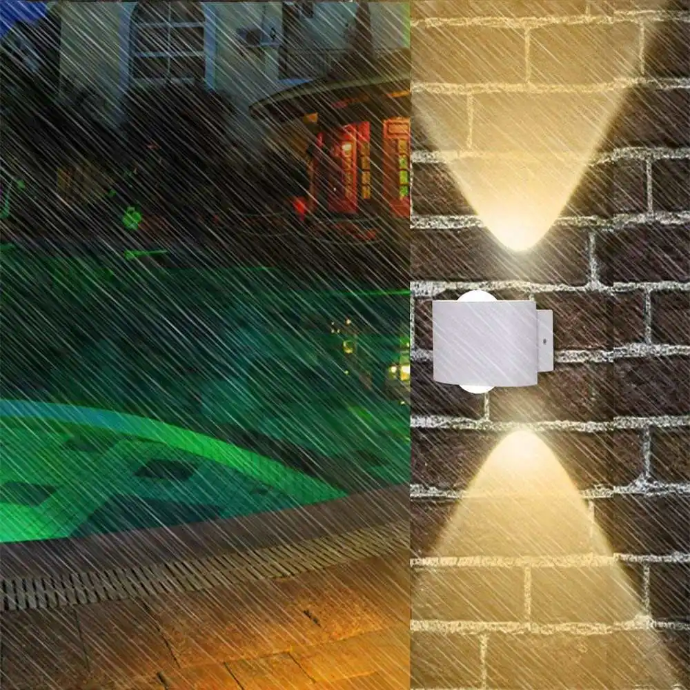 

Modern 6W LED wall lamp IP65 Waterproof Die-cast aluminum wall sconce Indoor outdoor lighting decoration led wall lamp AC85-265V