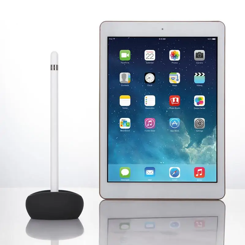 2-in-1 Silicone Pencil Case Dock For Apple Ipencil Black | Электроника