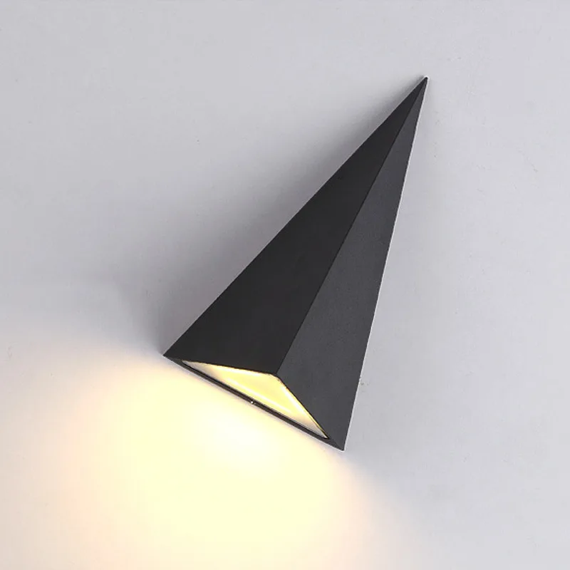 10PCS 7W 10W 12W LED Triangle Modern Wall Lamp Bedroom AC85 265V For