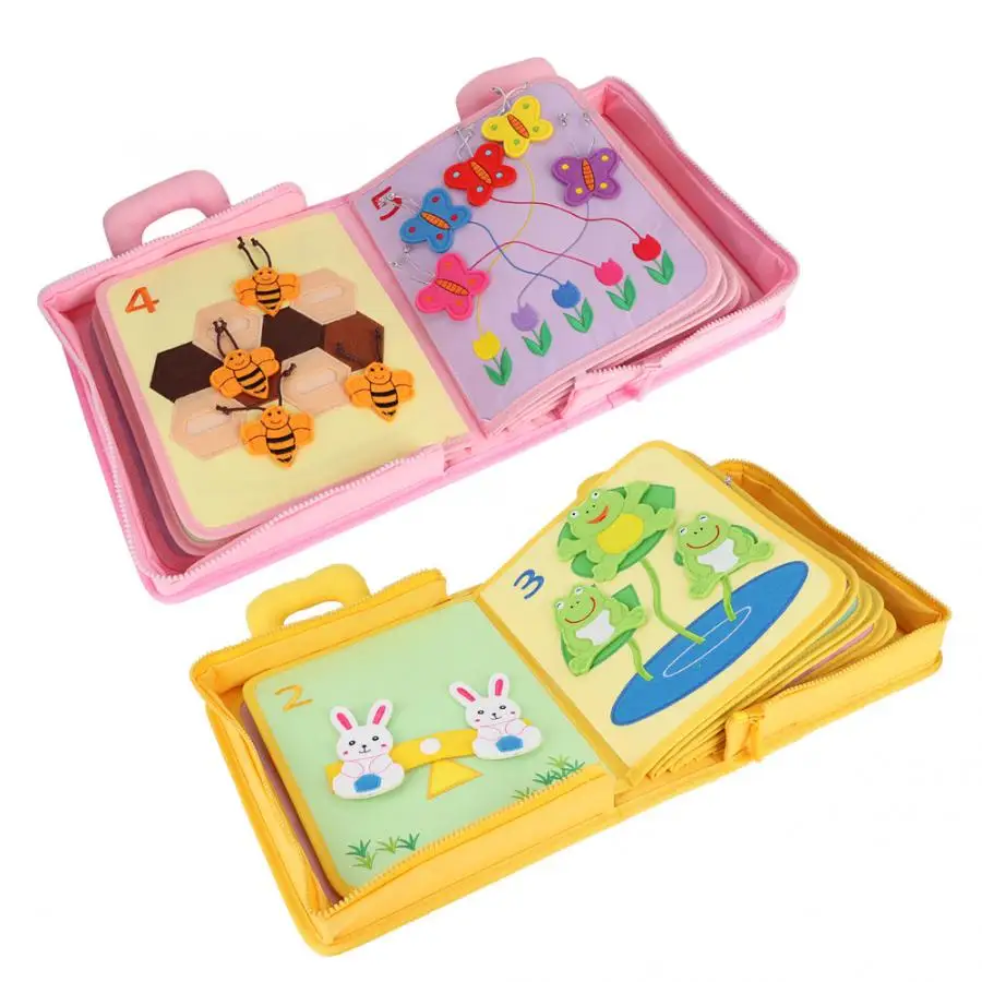 

Baby Toys Soft Cloth Books Intelligence Development Infant Educational Stroller Rattle Toys Baby Toys First Book for Children