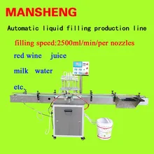 Полностью автоматическая линия по производству жидкостей красное вино молоко машина для наполнения соком