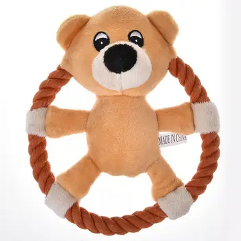 

Cute Animal Shape Cotton Rope Plush Pet Dog Toys Pet Throwing Toys