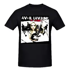 2019 горячая Распродажа Avril Lavigne He was NT футболки для мужчин вырез лодочкой короткий рукав черный крутой хип хоп мужская футболка высокое