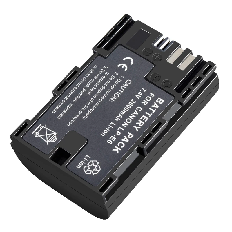 LP E6 E6N батарея Япония Sanyo Cell + Led Dual USB зарядное устройство для Canon EOS 6D 7D 5DS 5DSR 5D Mark II 60D