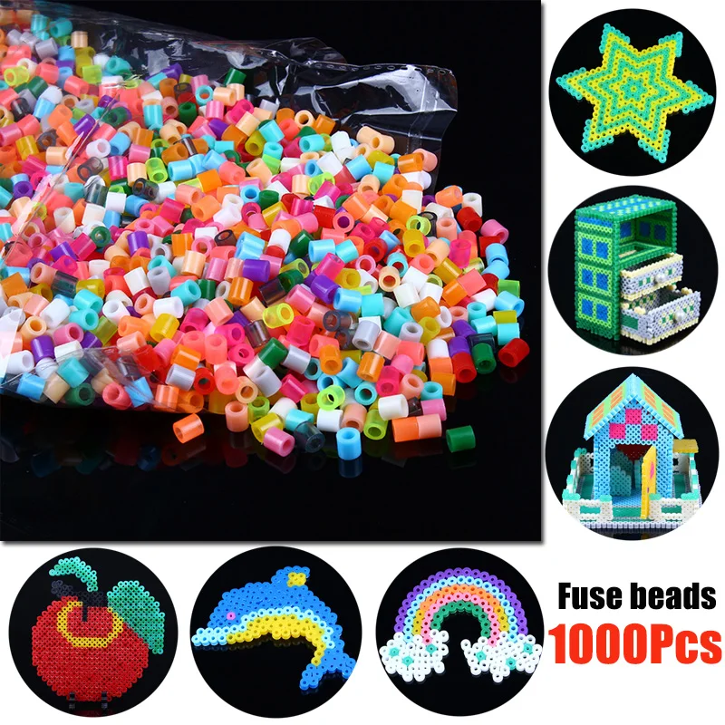 1000 pièces/sac 5mm fusible perles Puzzles Hama perles 50 couleurs artisanat cheville conseil activité cadeau éducatif enfant jouet bricolage