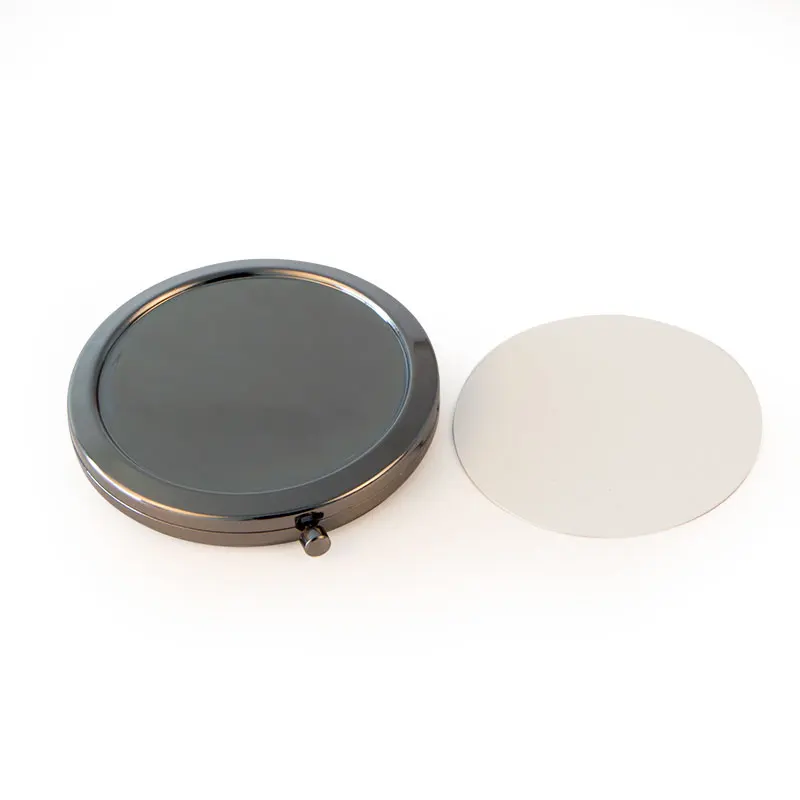 

Round Black Metal Sublimation Compact Mirror 10 Pieces/Lot