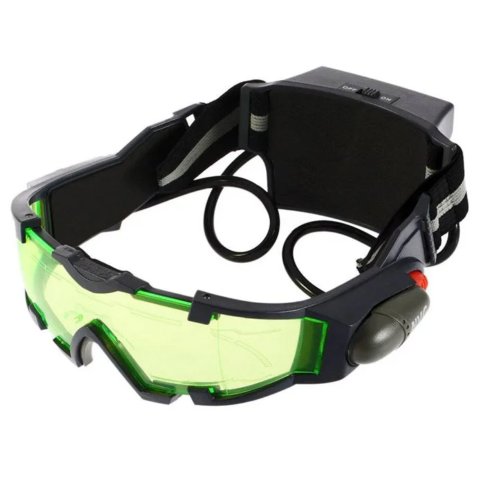 Охота ночного видения регулируемая эластичная лента ночного видения очки с зелеными линзами