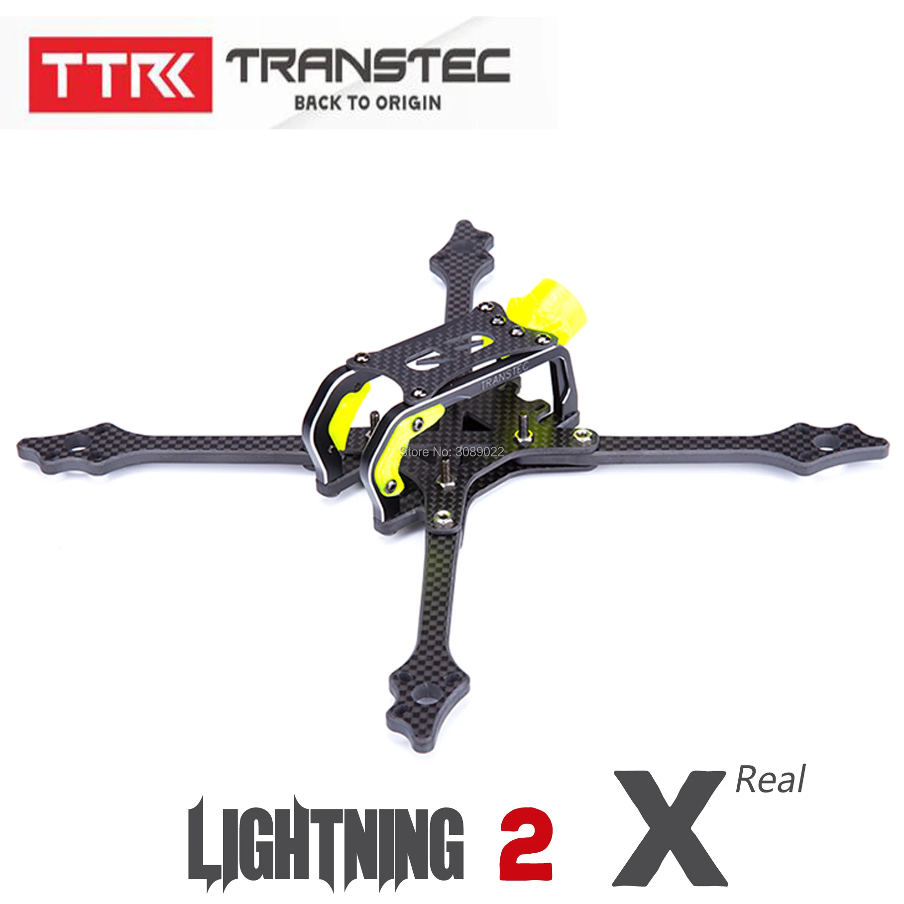 Квадрокоптер TRANSTEC TransTEC Lightning 2 215 мм FPV рама 5 Arm 7075 CNC Комплект из углеродного