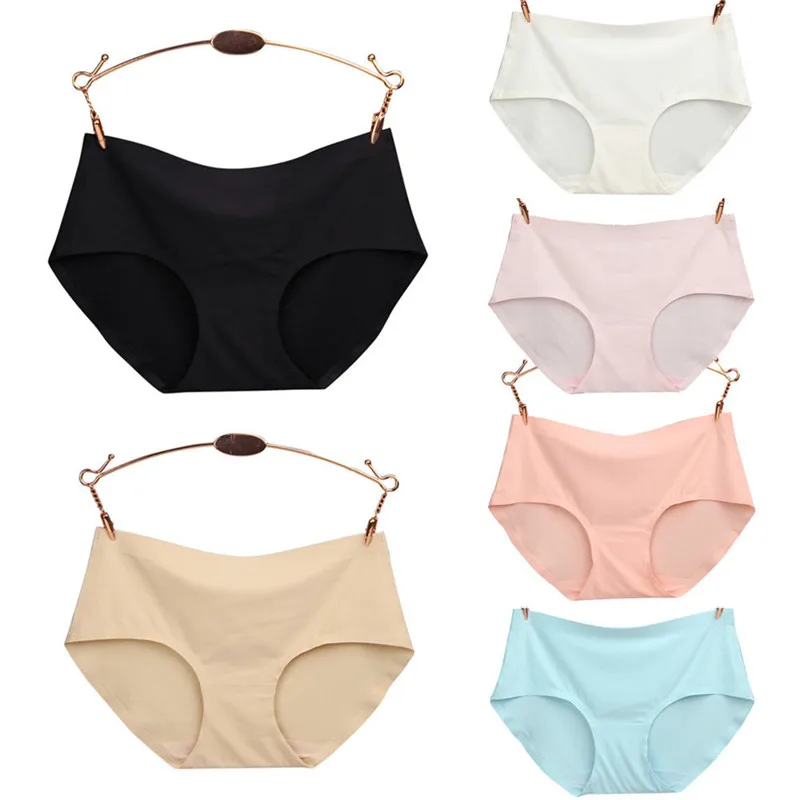 

Women Soft Cool Modal Underpants Seamless Lingerie Briefs Hipster Underwear Panties