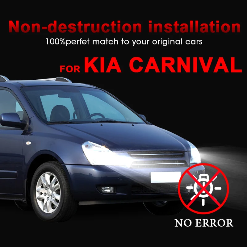 Диодные лампы CARLitek H7 Для Kia Carnival 12000LM автомобильная светодиодная лампа для фары со