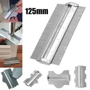 

NEW 5'' 125mm Professional Profile Contours Gauge Irregular Shape Duplicator Precisely Copy Tool Woodworking Measuring Rule