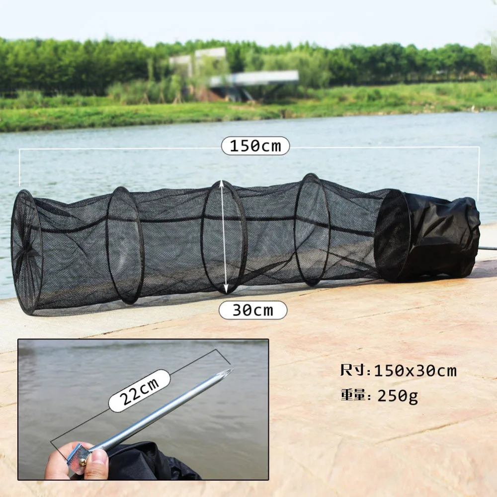 Outamateur Bottle-Shaped Collapsible Mesh Fishing Cage/Fishing Net Portable and Durable,Perfect for Keeping Fishes/Smelt/Minnows Outamateur Bottle-Shaped Collapsible Mesh Fishing Cage/Fishing Net Portable and Durable,Perfect for Keeping Fishes/Smelt/Minnows