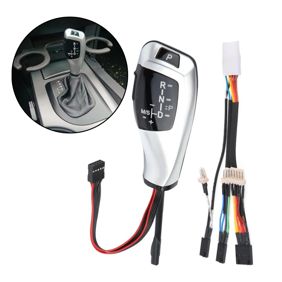 Shift Knob With LED Gear Position Indicator For BMW E46 E60 E61 Car