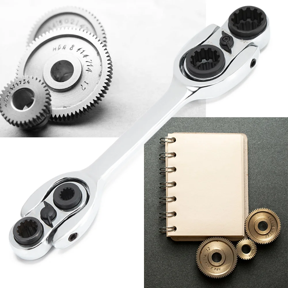 

Multi-drive Reversible Metric Torque Ratchet Wrench Micrometer Torque Wrench Hand Tool Multifunctional Drive Repair Spanner Key