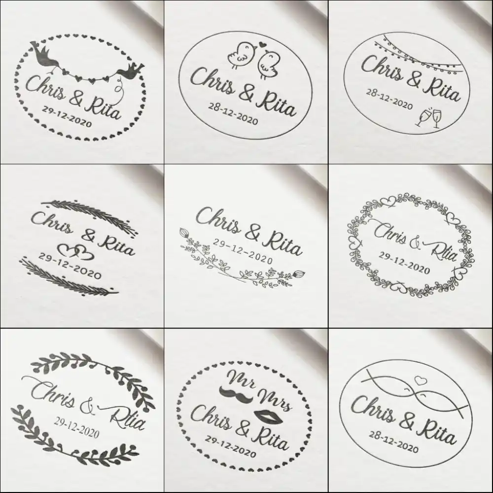Custom Personalized Wedding Invitation Stamp Self Inking Personalized Wedding Invitation Stamp