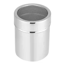 Кухня из нержавеющей стали порошок сетки муки сито шейкер для кофе и шоколада какао кофе сахарный порошок шейкер дозатор пряностей Горячий