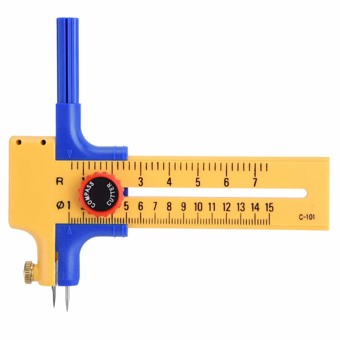 Компас круг резак роторная резка инструмент компаса резак для резки бумаги/пленки/Кожа из нержавеющей стали