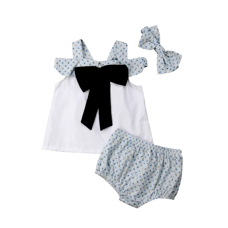 Baby Summer Clothes Floral Newborn Girl Clothing Bowknot T-shirt Tops Shorts Headband Baby Outfit Newborn Set Girls Clothing Set Baby Summer Clothes Floral Newborn Girl Clothing Bowknot T-shirt Tops Shorts Headband Baby Outfit Newborn Set Girls Clothing Set