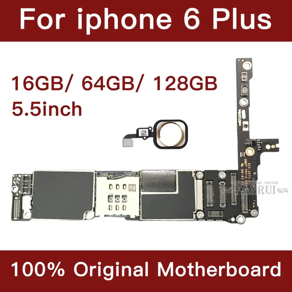 Для iPhone 6 Plus 5,5 дюймов материнская плата разблокировка материнская плата с Touch ID полная функция оригинальная IOS установленная материнская плата