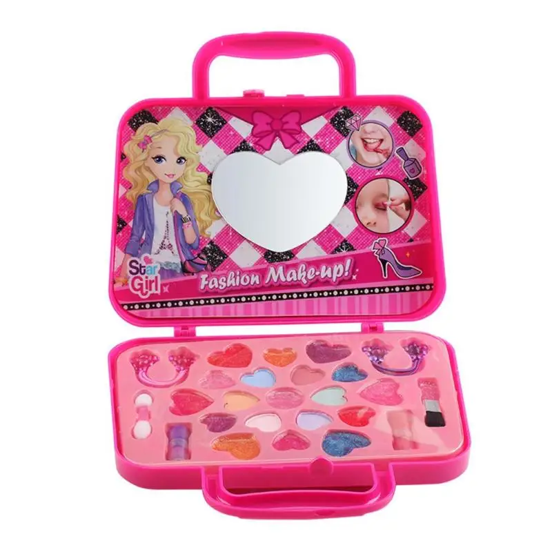 Для принцессы для девочек Выступления туалетный ящик набор моделирование туалетный столик игрушечный макияж косметика вечерние детский