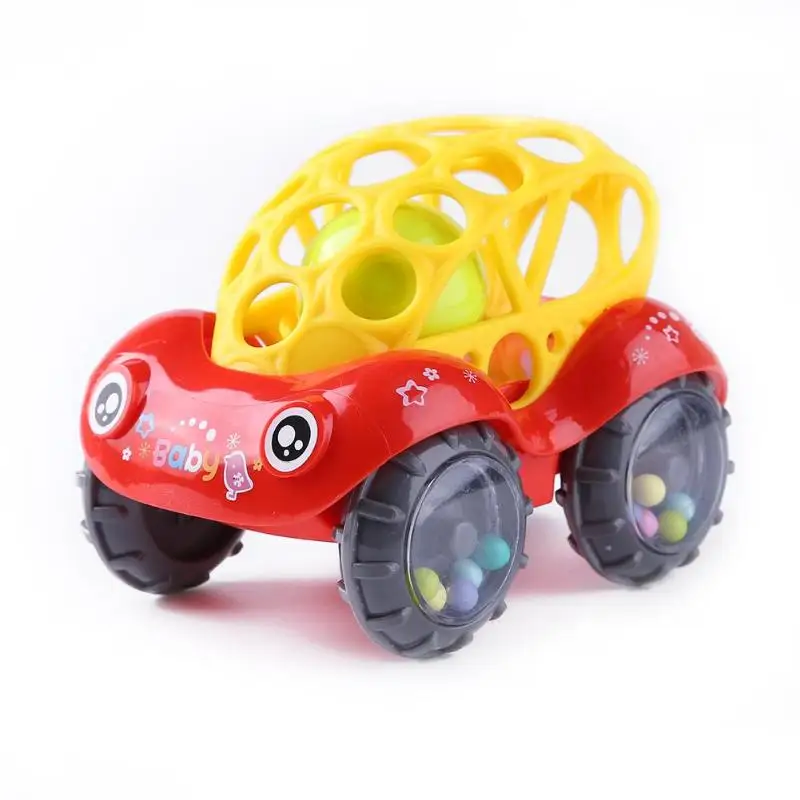 

Plastic Baby Handbell Rattles Mobiles Teether Toys Infant Non-toxic Hand Grasp Ball Colorful Hand Jingle Shaking Bell Car Toys