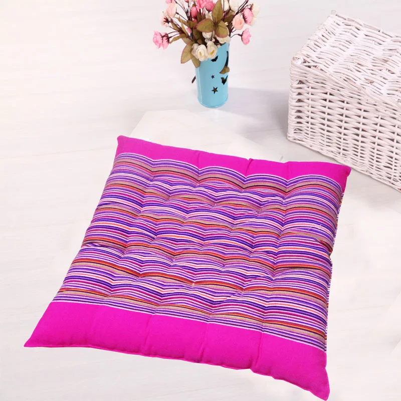 45X45 CM wholesale old coarse cloth cotton round square cushion tatami sofa Pad High-quality pearl cotton chair cushion