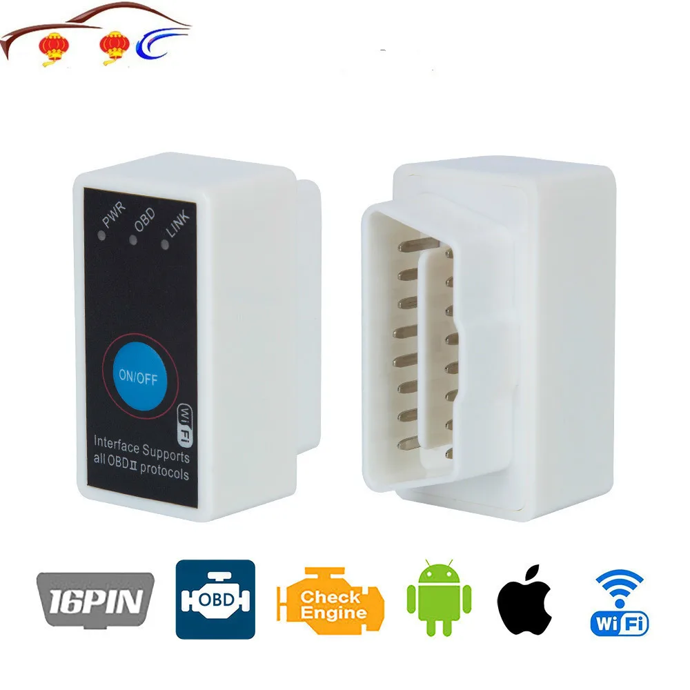 Super MINI ELM327 WIFI ON/OFF Switch V2.1 ELM327 WIFI OBD2/OBDII ELM ...