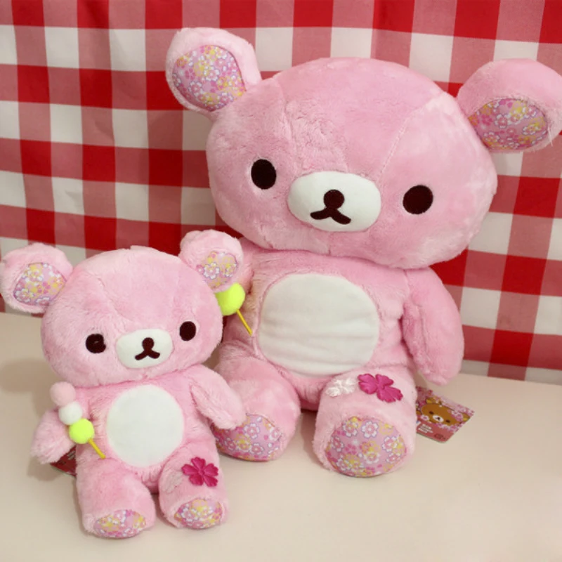 Kawaii розовый медведь Сакура плюшевые игрушки куклы Rilakkuma Ленивец медведи мягкие животные куклы Детские подушки для девочек Подарки на день рождения