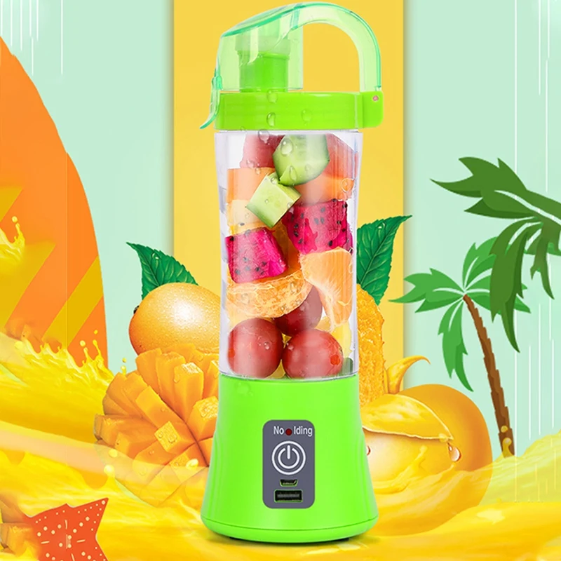 380ml Portable Blender Juicer Cup USB Rechargeable Electric Automatic Vegetable Fruit Citrus Orange Juice Maker Mixer Bottle | Бытовая