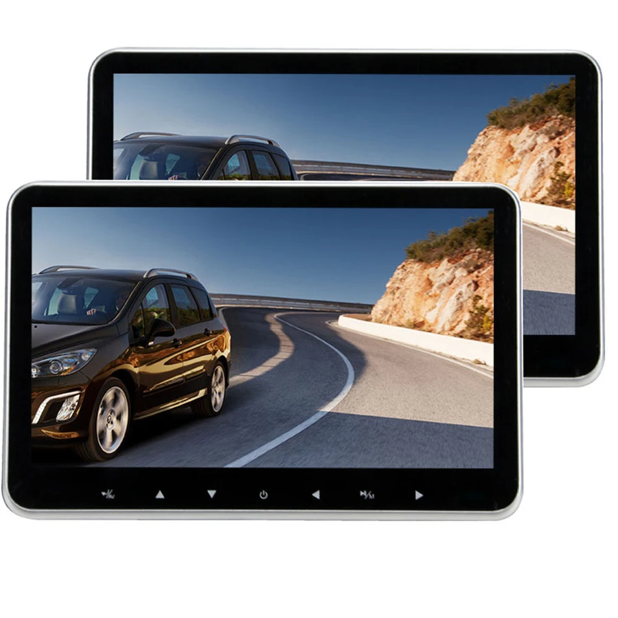 

Universal 2pieces 10.1 Inch Car Headrest Monitor MP5 Player HD 1080P Video TFT Screen Touch Button With USB/SD/FM Transmitter
