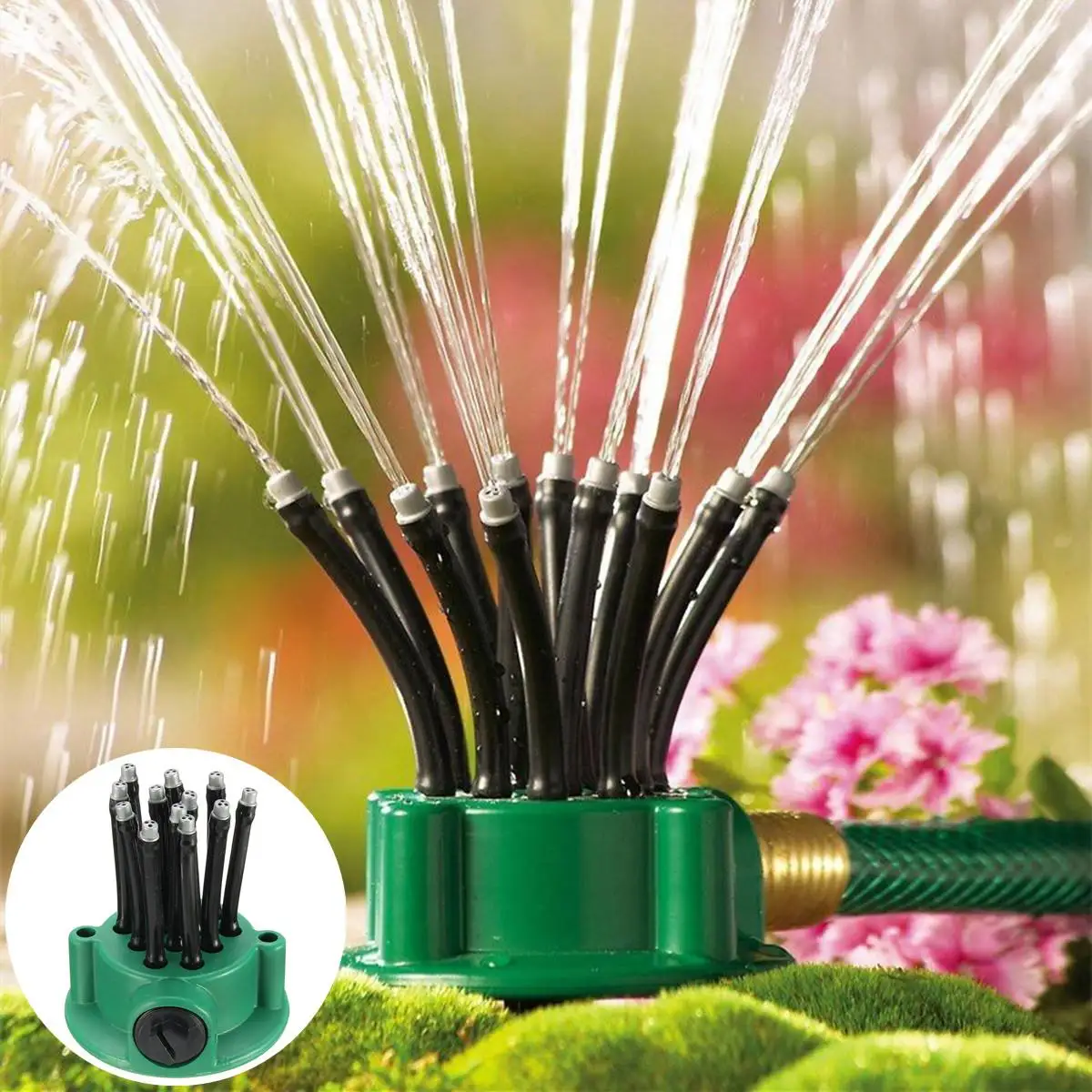 

360° Watering Sprayer Watering Kit Flexible Noodle Head Garden Yard Sprinkler Lawn Irrigation Garden Lawn Yard Irrigation System