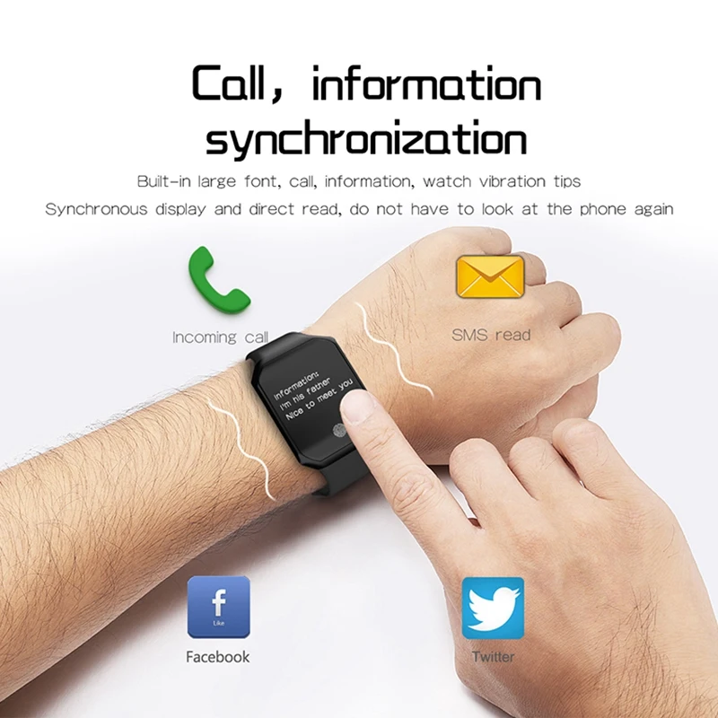 Smart Bracelet Z66 Waterproof Pedometer Men Band Heart Rate Blood Pressure Monitor Sport Sleep Tracker Watch