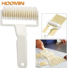 HOOMIN тиснение тесто ролик решетчатый резец ремесло колесо нож большой размер пирог пиццы печенья резак Пластиковые Кондитерские инструменты для выпечки