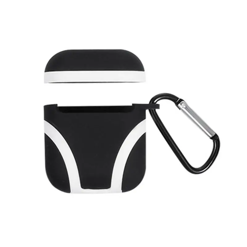 

Premium Silicone Case Protective Cover Skin With Carabiner Compatible For Apple Airpods Charging Case Quick Delivery