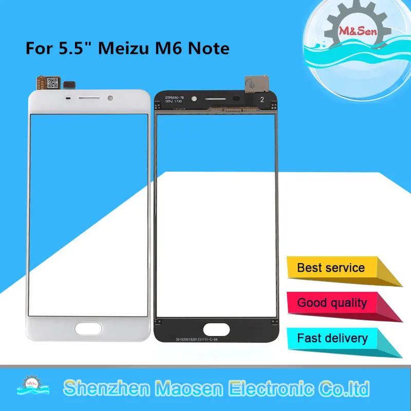 5 &quotОригинальный M &amp Sen для Meizu M6 Note сенсорный экран дигитайзер переднее стекло