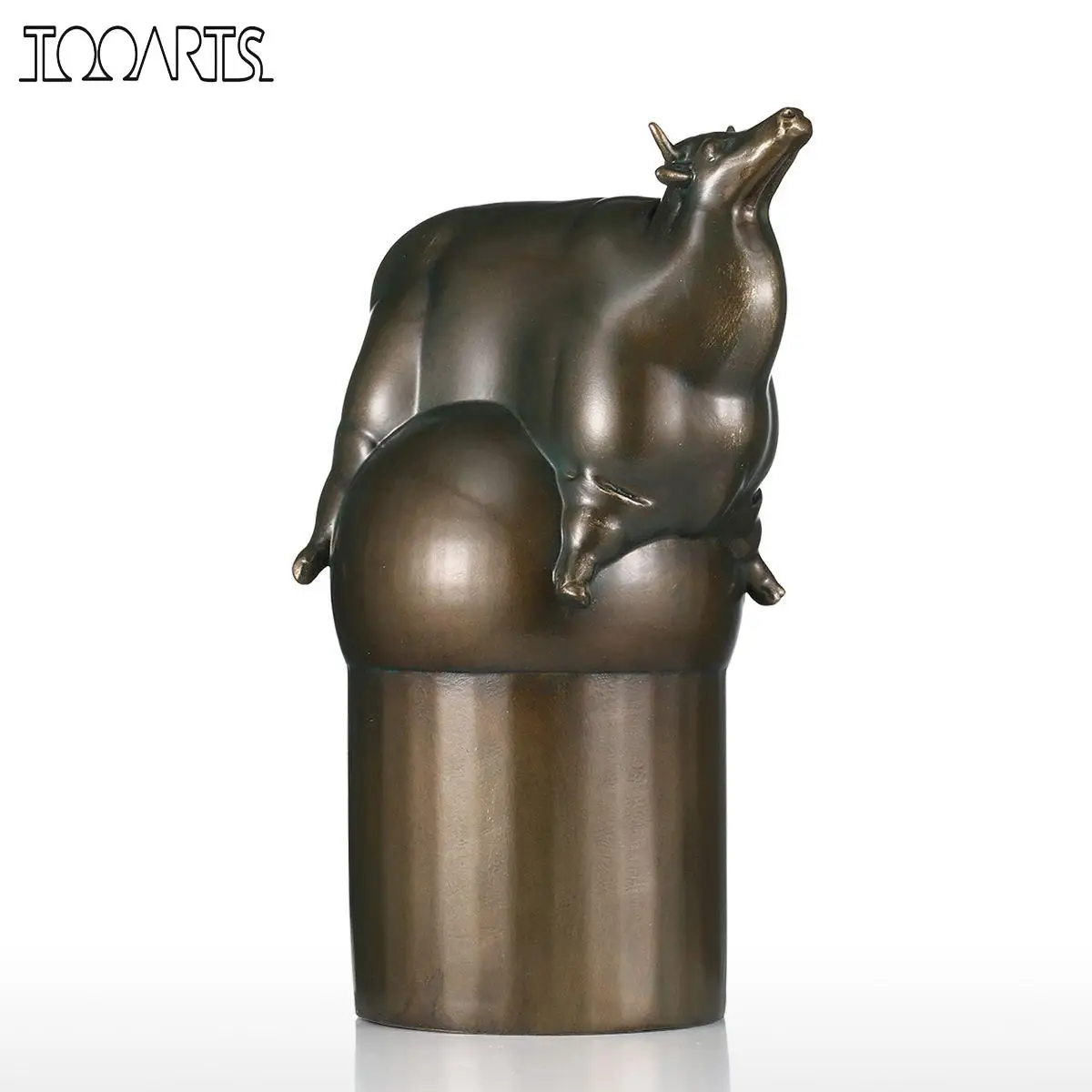 

Bull Sculpture Fiberglass Sculpture Home Decoration Exaggerative Model statue chien statue modern decoration industrielle